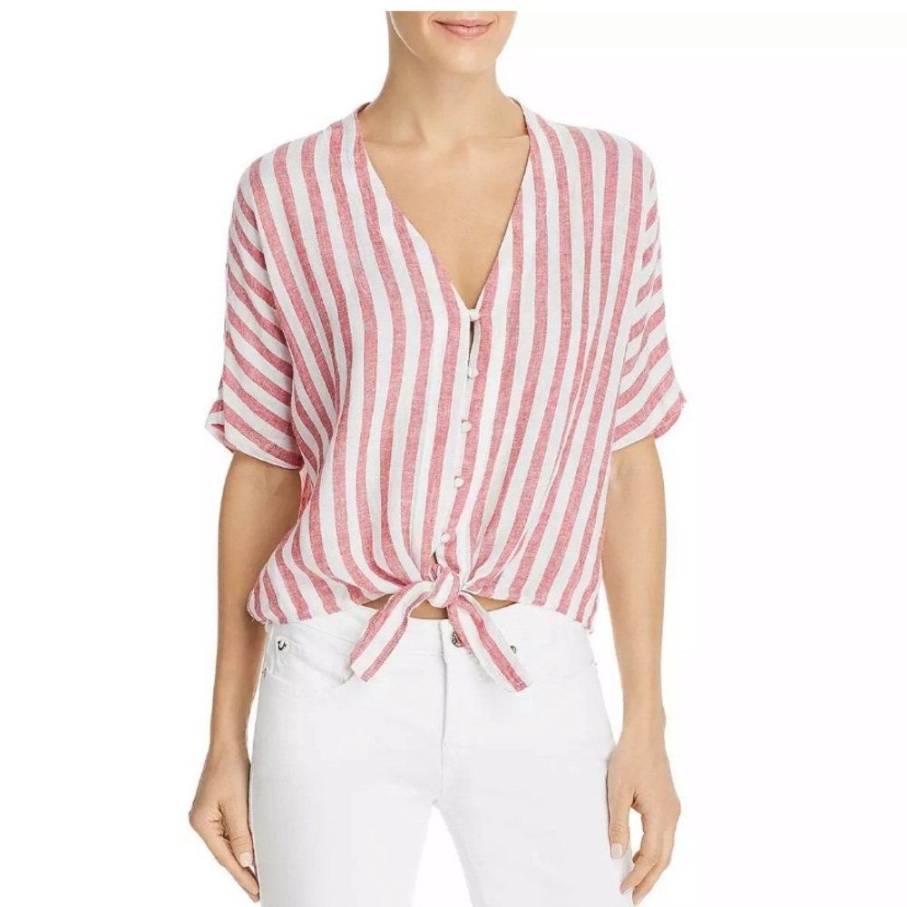 Rails Thea Shirt Button Down Cropped - image 1